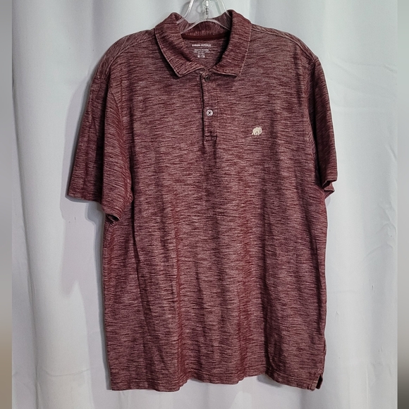 Banana Republic Other - Banana Republic Men's Red Double Button Short Sleeve Polo Shirt Size XL EUC